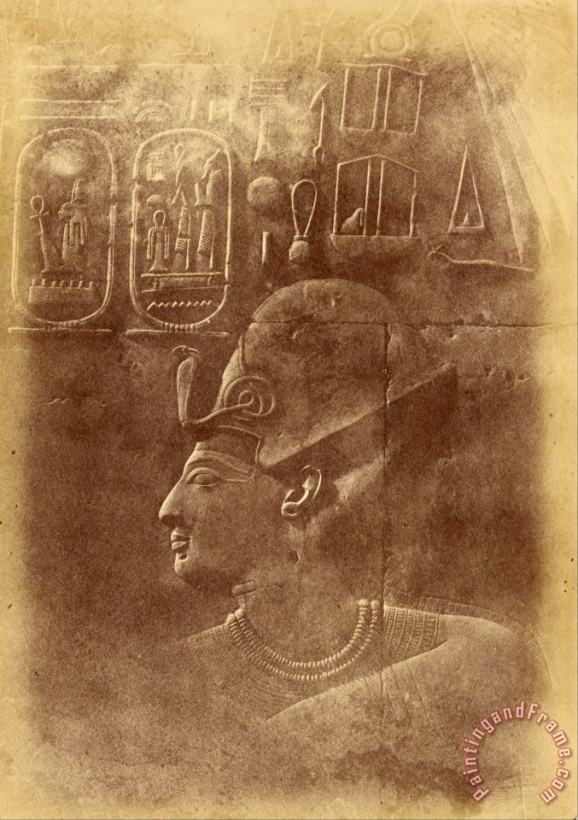 Despoineta (close Up of The Sculpture a Pharaoh's Head) Art Painting