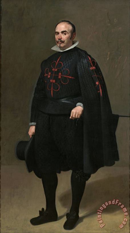 Diego Rodriguez de Silva y Velazquez Portrait of Don Pedro De Barberana Art Print