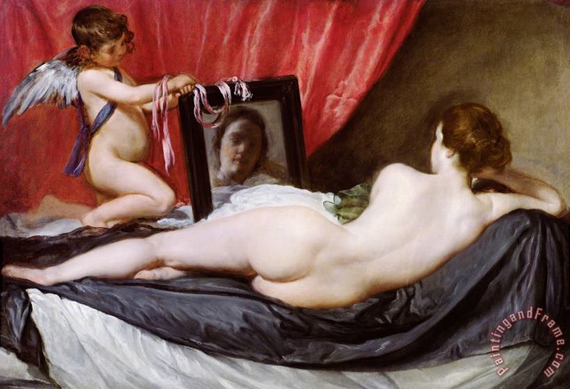 The Rokeby Venus painting - Diego Rodriguez de Silva y Velazquez The Rokeby Venus Art Print