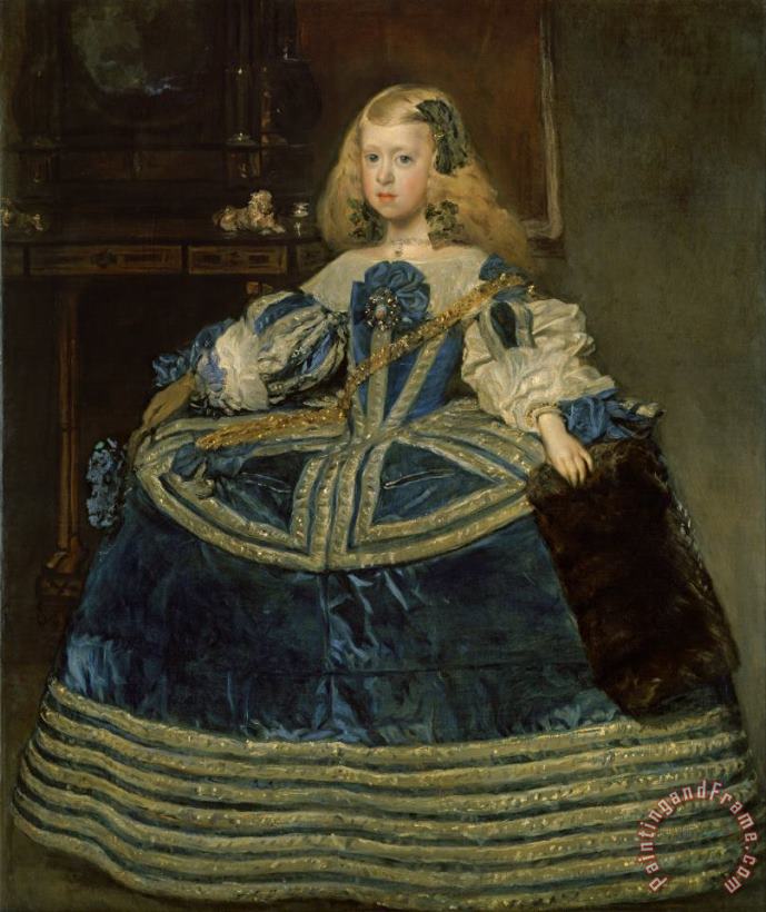 Diego Velazquez Infanta Margarita Teresa in a Blue Dress Art Print