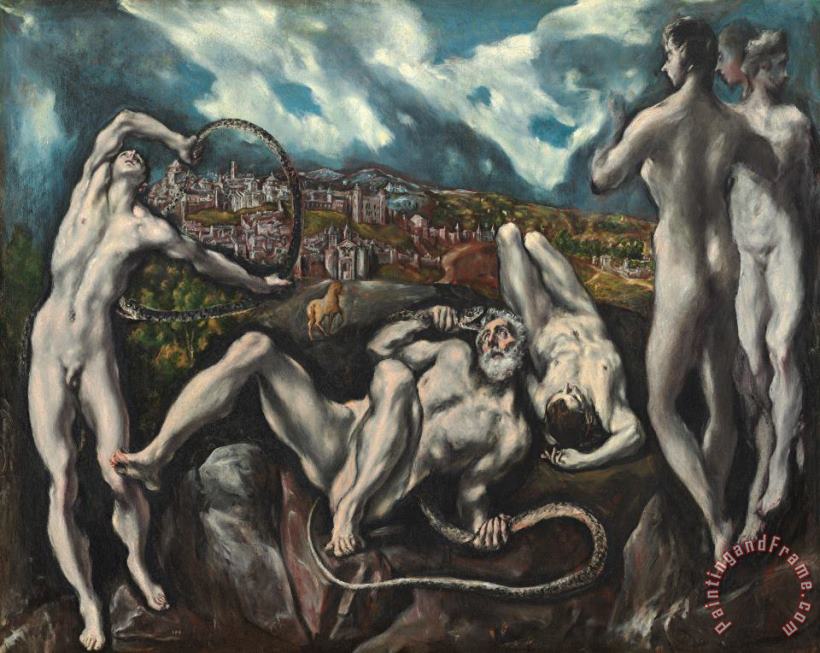 Laocoon painting - Domenico Theotocopuli El Greco Laocoon Art Print
