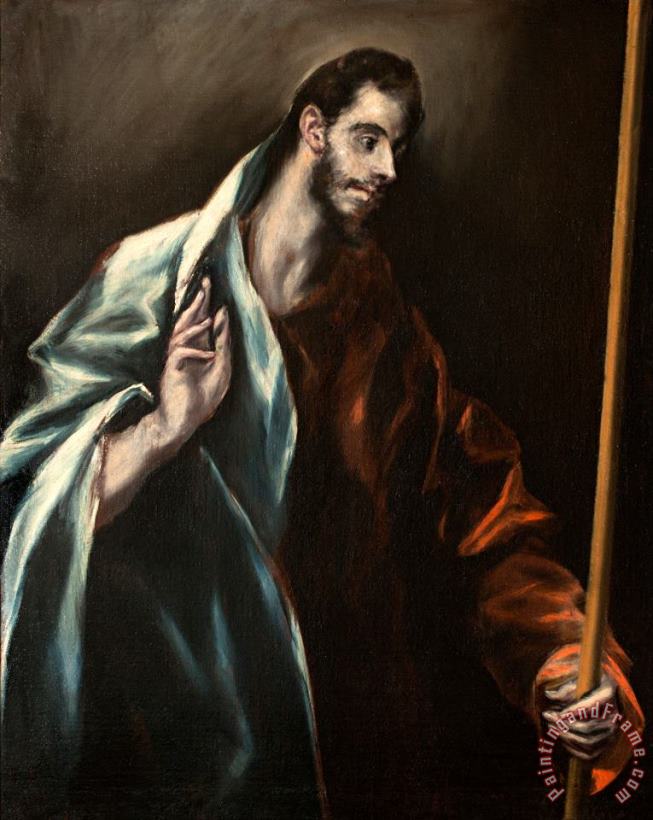 St. Thomas painting - Domenikos Theotokopoulos, El Greco St. Thomas Art Print