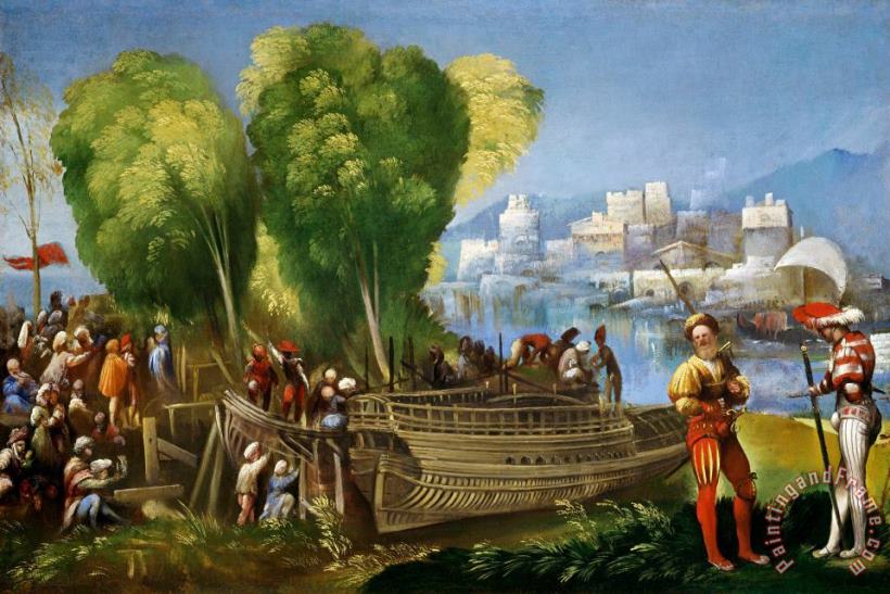 Aeneas And Achates on The Libyan Coast painting - Dosso Dossi Aeneas And Achates on The Libyan Coast Art Print