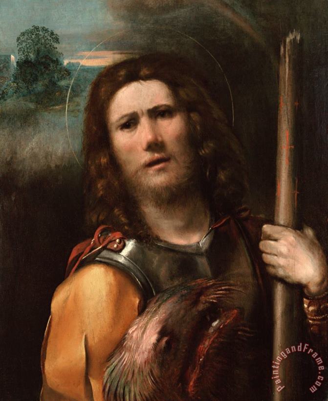 Saint George painting - Dosso Dossi Saint George Art Print