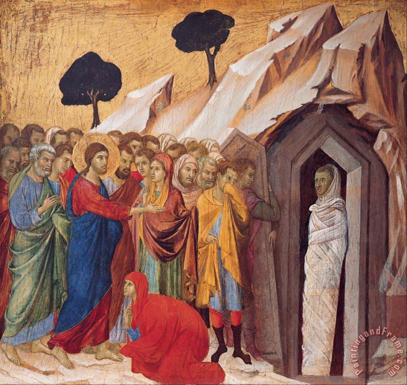 Duccio The Raising of Lazarus Art Painting