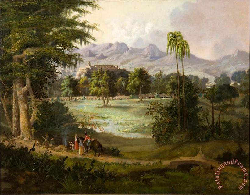 Duncanson, Robert Scott Chapultpec Castle Art Painting