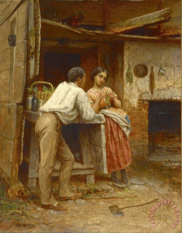Eastman Johnson Southern Courtship Art Painting