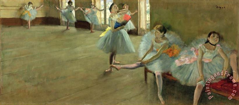 Edgar Degas Dancers in the Classroom Art Painting