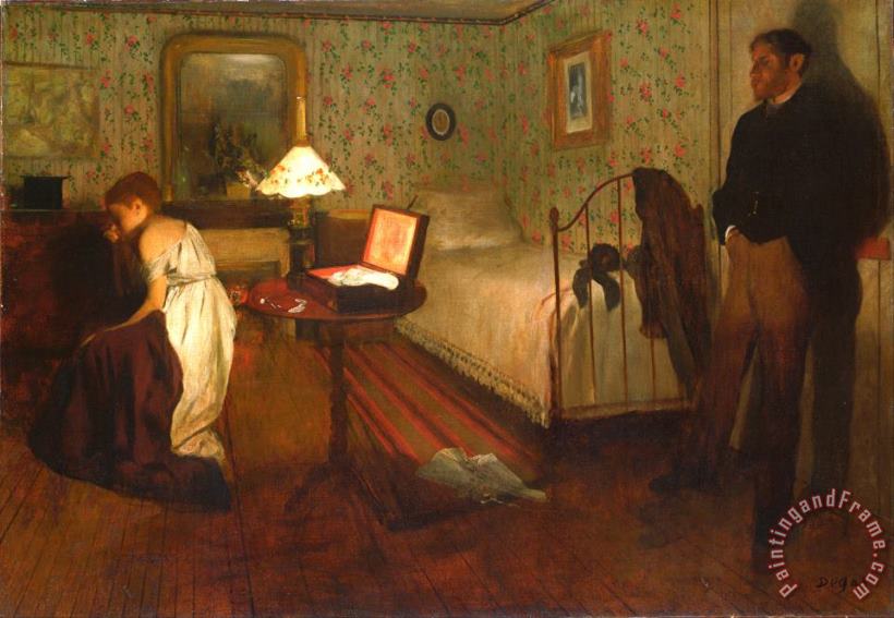 Interior painting - Edgar Degas Interior Art Print
