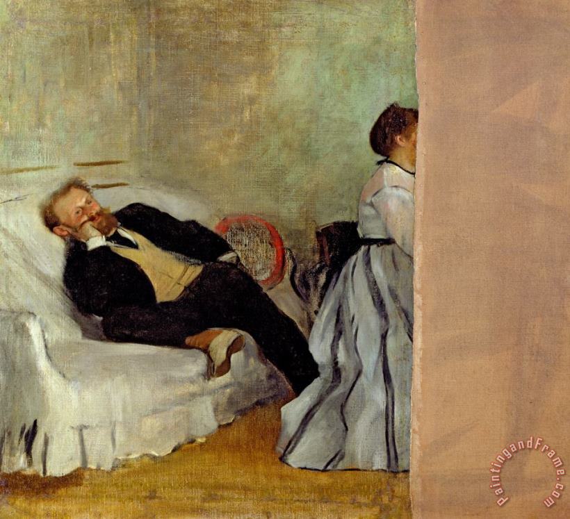 Edgar Degas Monsieur and Madame Edouard Manet Art Painting