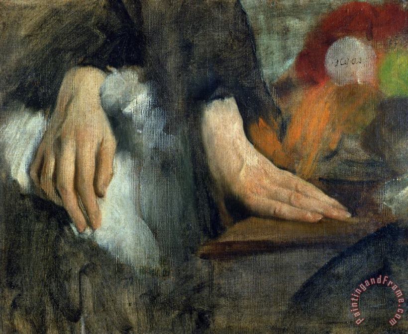 Edgar Degas Study of Hands Art Painting