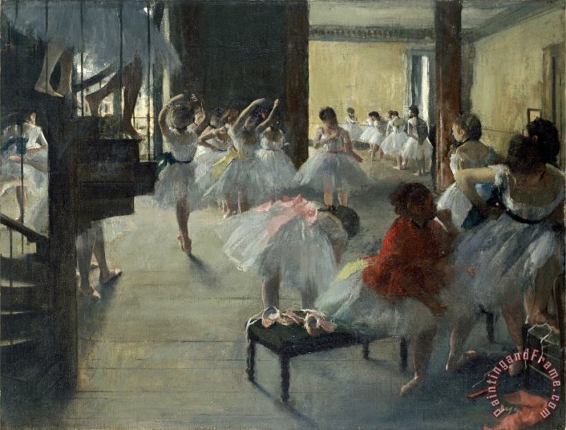 Edgar Degas The Dance Class Art Print