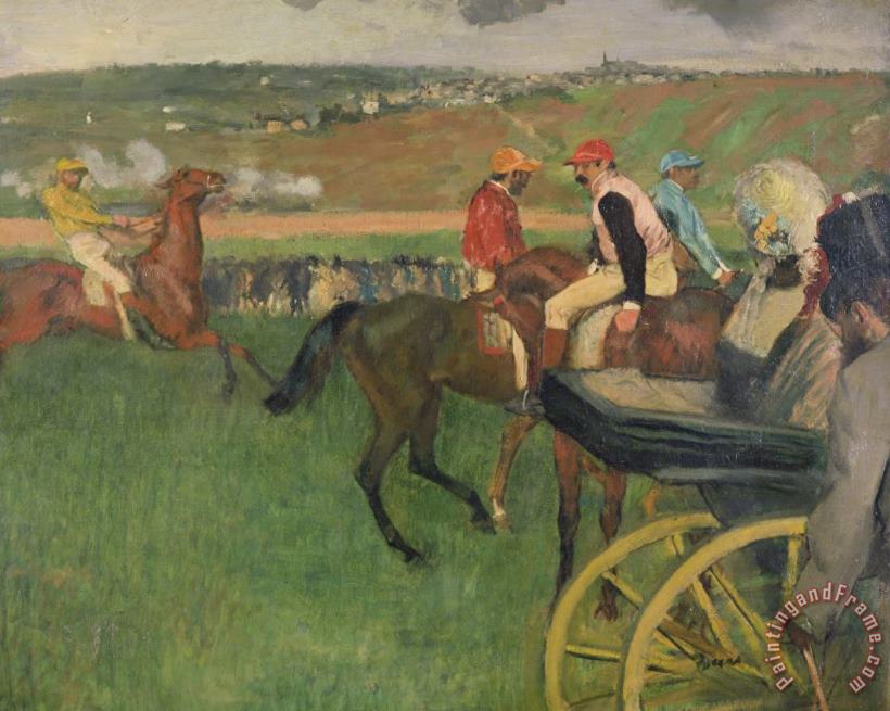 The Race Course painting - Edgar Degas The Race Course Art Print