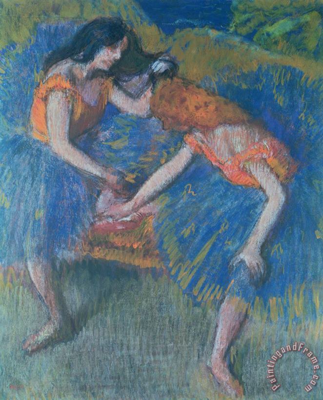 Edgar Degas Two Dancers Art Print