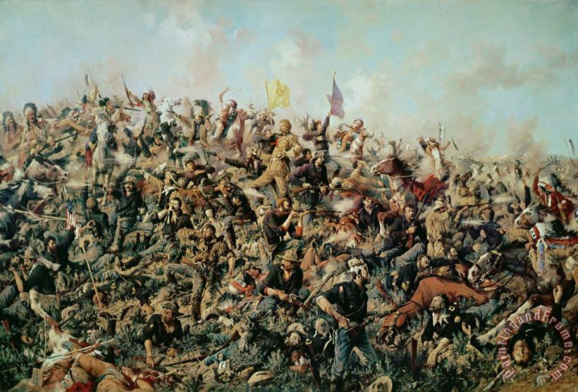 Custer's Last Stand painting - Edgar Samuel Paxson Custer's Last Stand Art Print