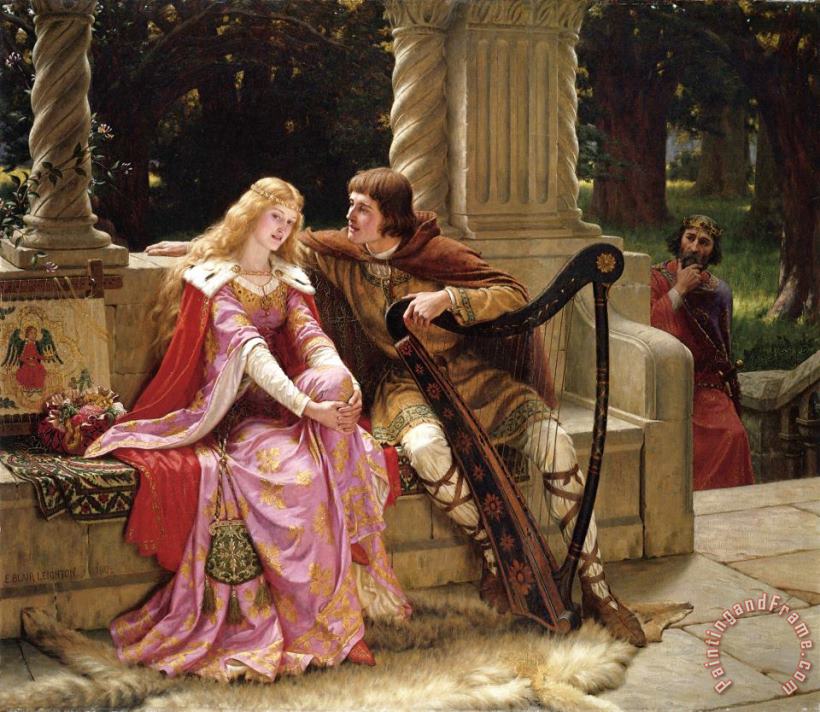 Edmund Blair Leighton The End of The Song Art Painting