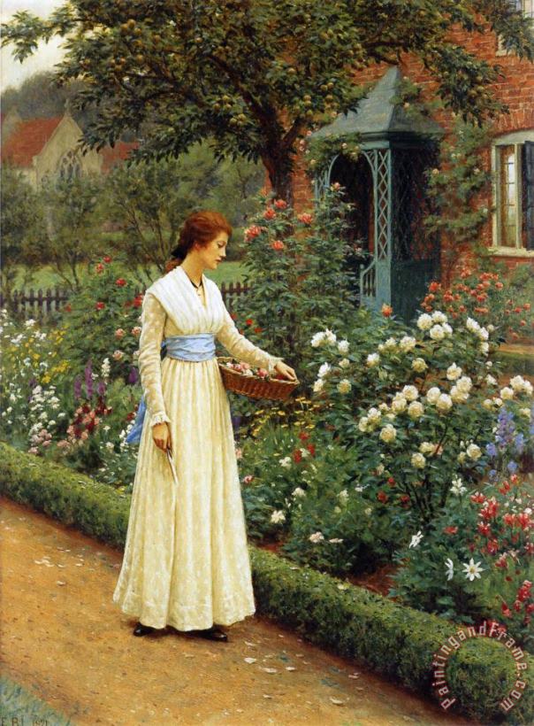 Edmund Blair Leighton The Fate of The Rose Art Painting