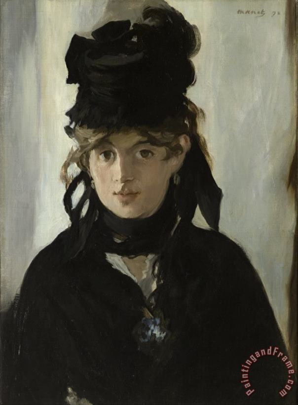 Edouard Manet Berthe Morisot With A Bouquet Of Violets Art Print