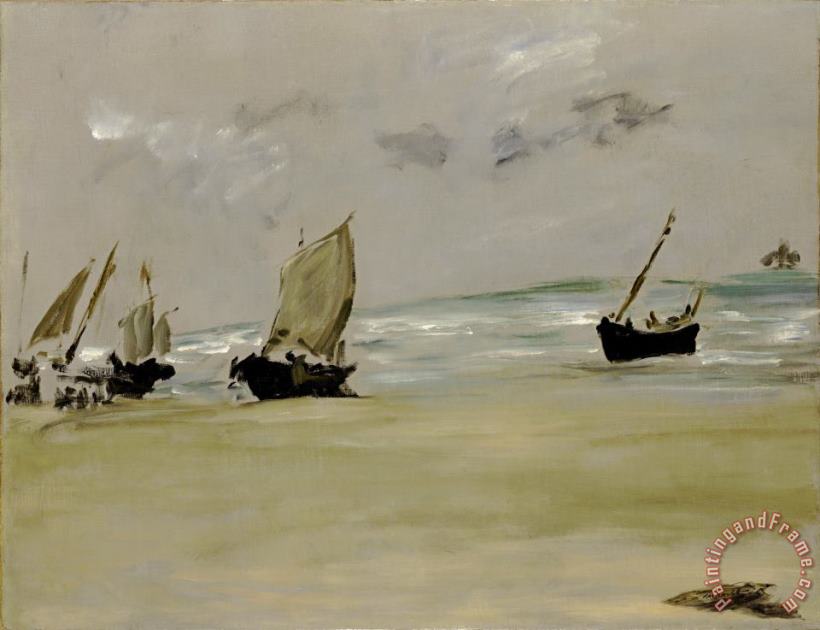 Edouard Manet The Beach at Berck Art Print