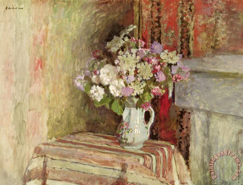 Flowers in a Vase painting - Edouard Vuillard Flowers in a Vase Art Print