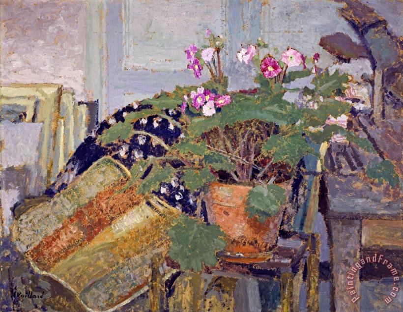 Edouard Vuillard Le Pot De Fleurs (pot of Flowers) Art Painting