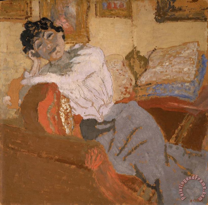 Edouard Vuillard Madame Hessel Au Sofa (madame Hessel on The Sofa) Art Painting