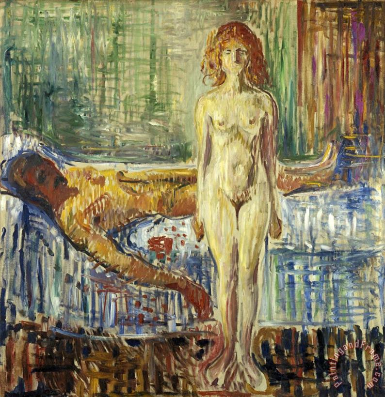 Edvard Munch The Death of Marat II Art Print