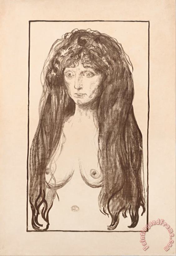 Edvard Munch The Sin Art Painting