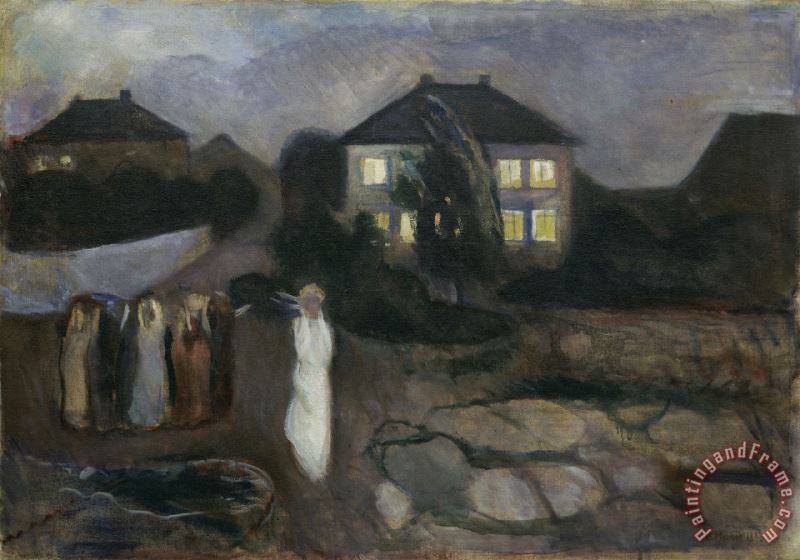 The Storm Moma painting - Edvard Munch The Storm Moma Art Print