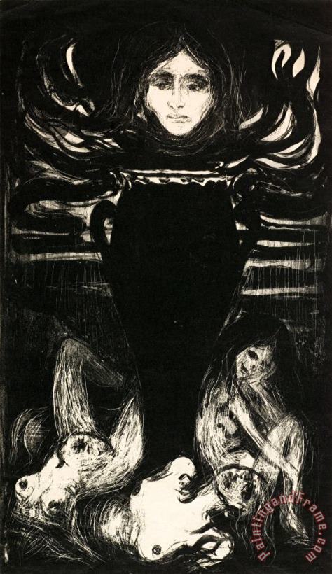 Edvard Munch The Urn Art Painting
