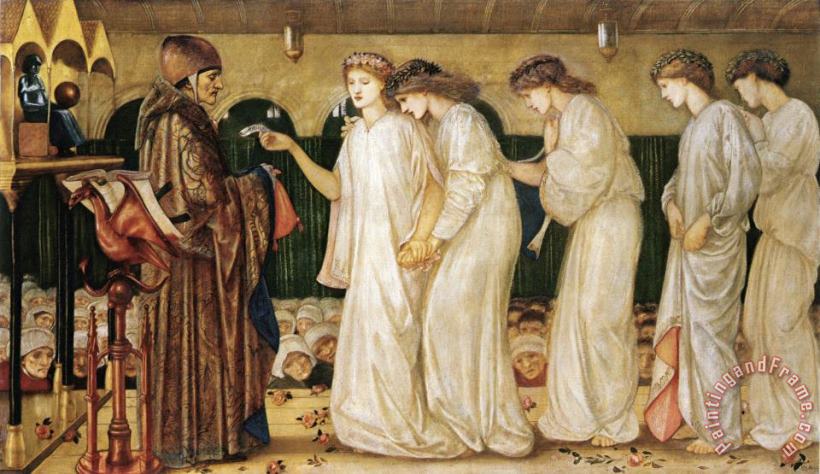 Edward Burne Jones Saint George And The Dragon Princess Sabra Drawing The Lot Art Painting