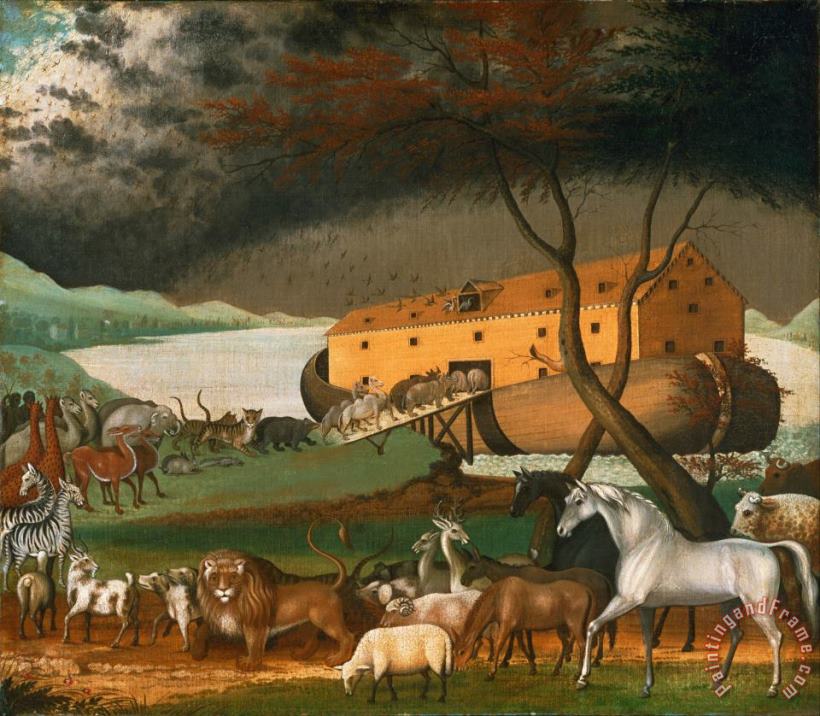 Noah's Ark painting - Edward Hicks Noah's Ark Art Print