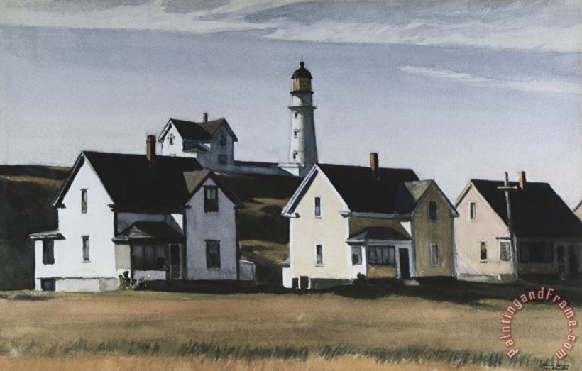 Edward Hopper Lighthouse Hill Cape Elizabeth Maine Art Print