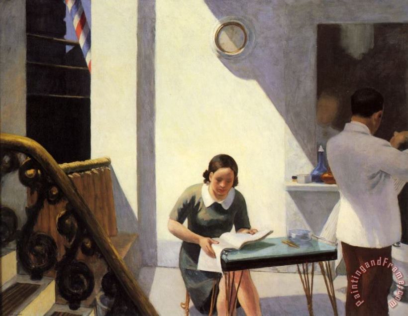 Edward Hopper The Barber Shop Art Painting