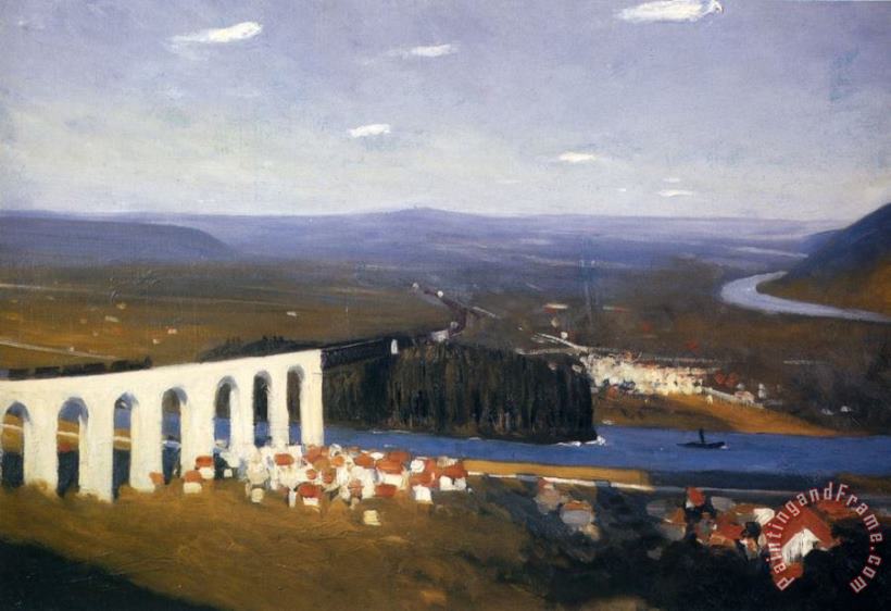 Edward Hopper Valley of The Seine Art Print