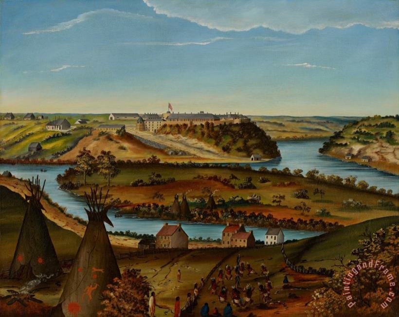 Edward K Thomas View Of Fort Snelling Art Painting