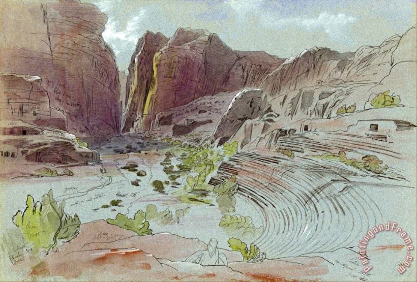 Edward Lear Petra, April 14, 1858 Art Painting