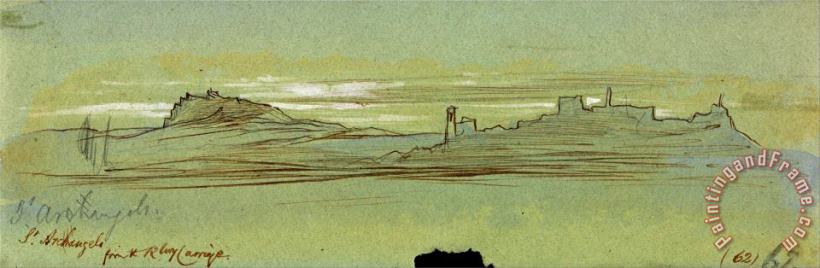 Edward Lear St. Archangelo, From The Railway Carriage Art Print