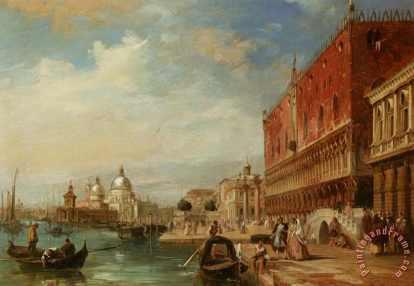 Edward Pritchett Santa Maria Della Salute From The Dodges Palace Venice Art Painting