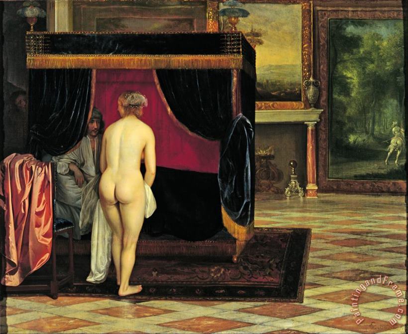 Eglon Hendrik Van Der Neer Kandaules' Wife Discovering The Hiding Gyges Art Painting