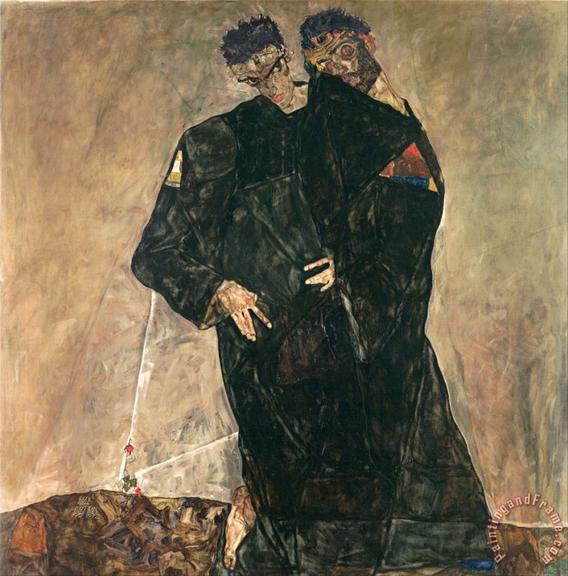 Egon Schiele The Hermits Art Painting