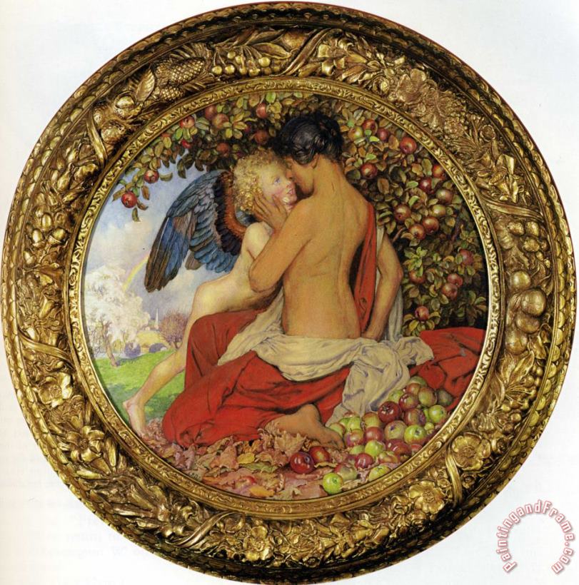 Spring And Autumn painting - Eleanor Fortescue Brickdale Spring And Autumn Art Print
