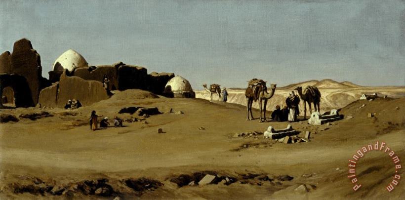 Egyptian Landscape painting - Elihu Vedder Egyptian Landscape Art Print