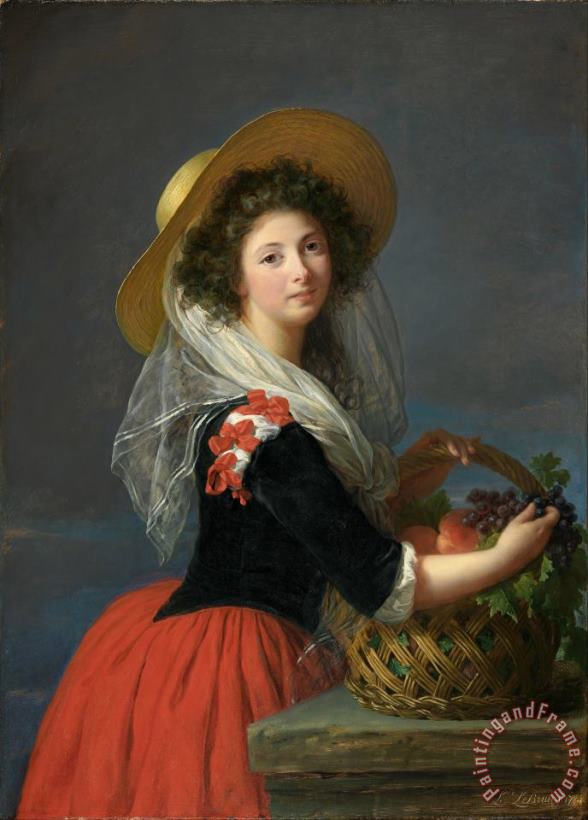 Elisabeth Louise Vigee Lebrun Portrait of Marie Gabrielle De Gramont, Duchesse De Caderousse Art Painting