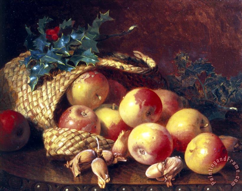 Christmas Fruit And Nuts painting - Eloise Harriet Stannard Christmas Fruit And Nuts Art Print