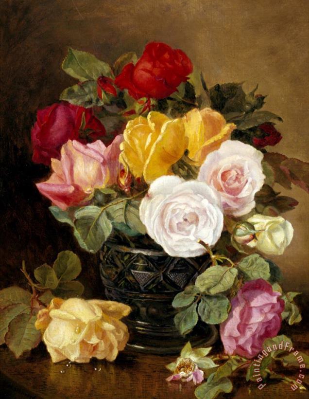 Still Life of Roses painting - Eloise Harriet Stannard Still Life of Roses Art Print