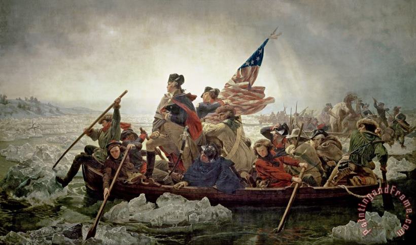 Emanuel Gottlieb Leutze Washington Crossing the Delaware River Art Painting