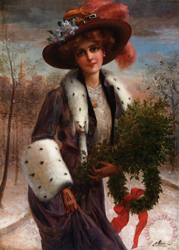 Season's Greetings painting - Emile Vernon Season's Greetings Art Print