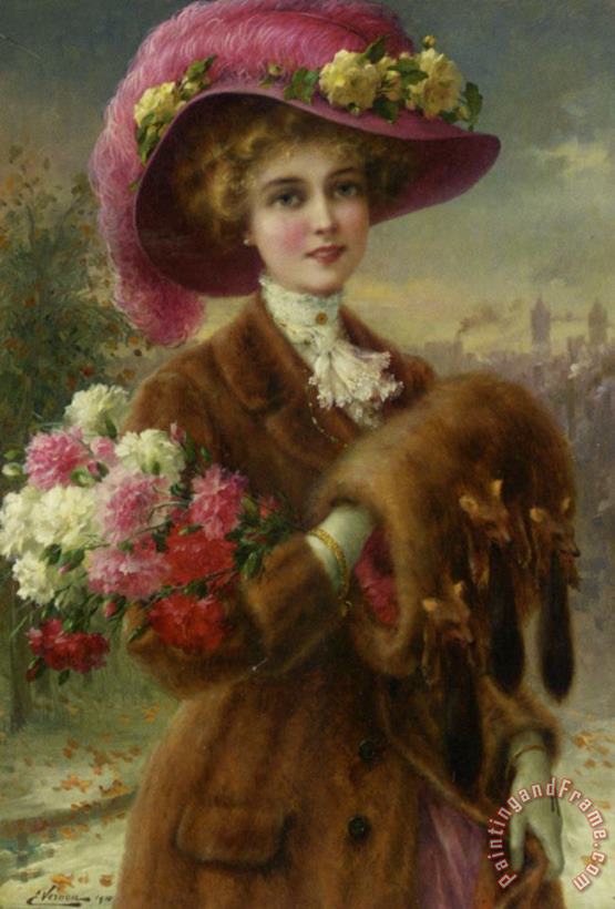 Emile Vernon Winter Beauty Art Painting