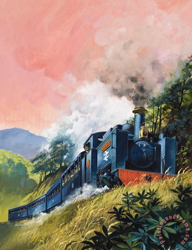 All Aboard for Devil's Bridge painting - English School All Aboard for Devil's Bridge Art Print